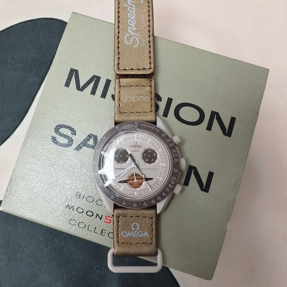 Swatch X Omega Bioceramic Moonswatch Mission To The Saturn Watch